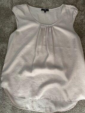 GAP Cream Pleated Scoop Neck Camisole